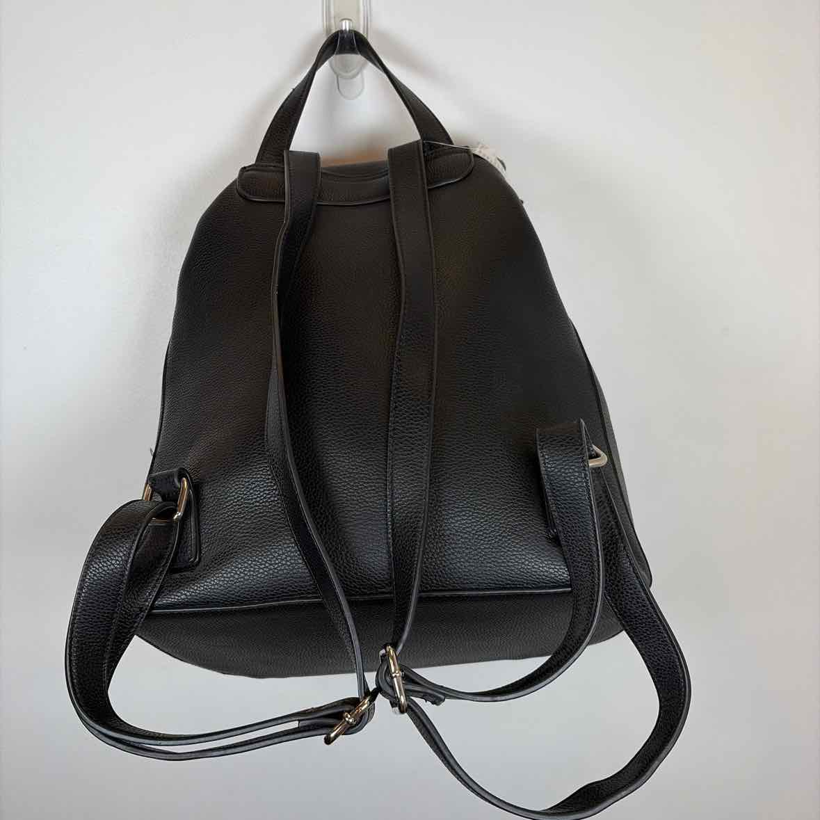 Pre-Owned Aqua Black Leather Handbag