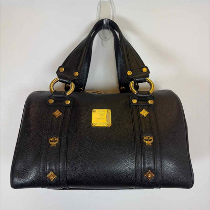 Pre-Owned MCM Black Leather Designer Handbag