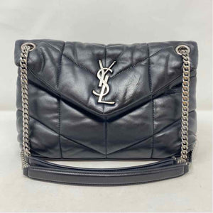 Pre-Owned Saint Laurent Black Leather Designer Handbag