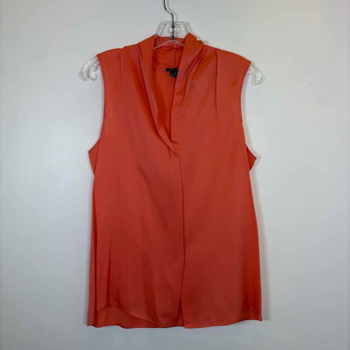 Pre-Owned Size M Theory Coral Top
