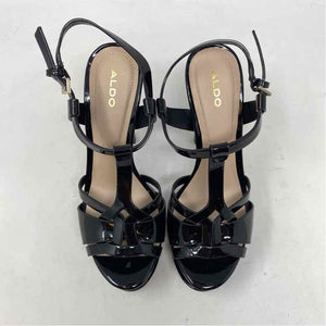 Pre-Owned Shoe Size 7 ALDO Black Sandals