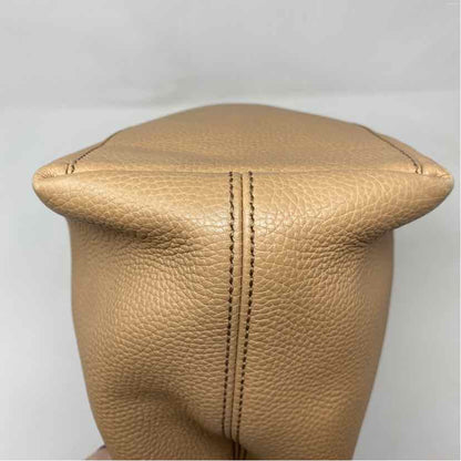Pre-Owned Gucci Tan Leather Designer Handbag