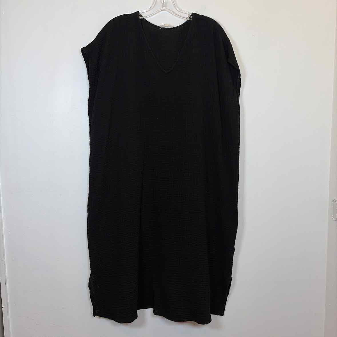 Pre-Owned Size XL Eileen Fisher Black Casual Dress