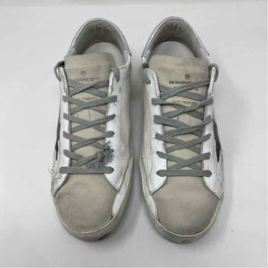 Pre-Owned Golden Goose White Leather Shoe Size 10.5 Designer Shoes