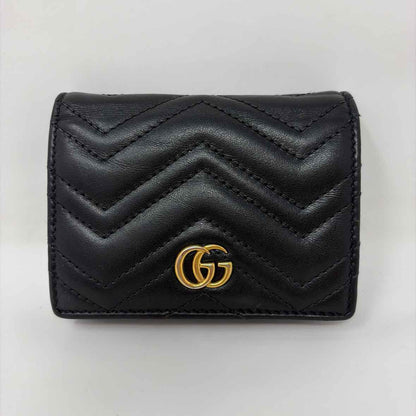 Pre-Owned Gucci Black Leather Designer Wallet