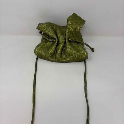 Pre-Owned Carlos Falchi Green Leather Handbag