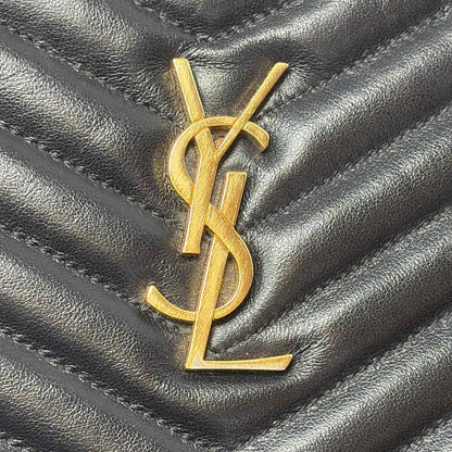 Pre-Owned Saint Laurent Black Leather Designer Handbag