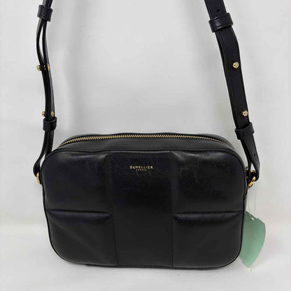 Pre-Owned Demellier Black Leather Handbag