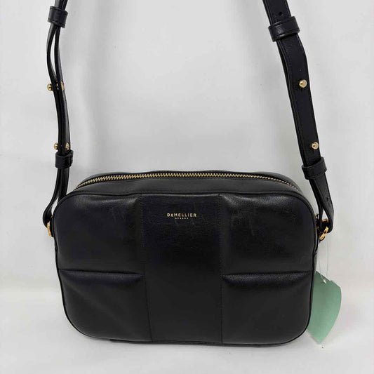 Pre-Owned Demellier Black Leather Handbag
