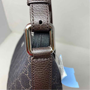 Pre-Owned Gucci Brown Canvas Designer Handbag