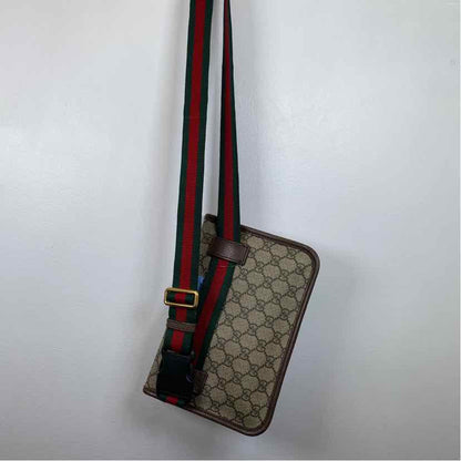 Pre-Owned Gucci Monogram Calf Hair Designer Handbag