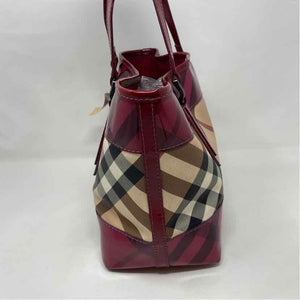 Pre-Owned Burberry Plaid Canvas Designer Handbag