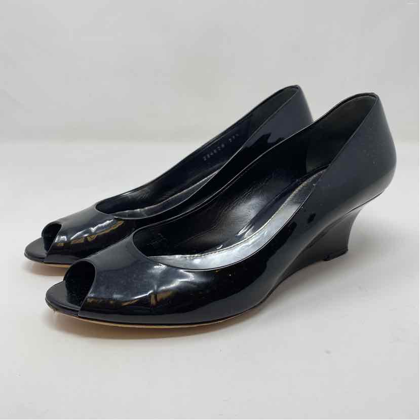 Pre-Owned Gucci Black Patent Shoe Size 7 Designer Shoes