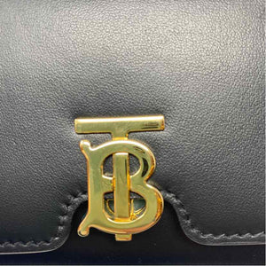 Pre-Owned Burberry Black Leather Designer Wallet