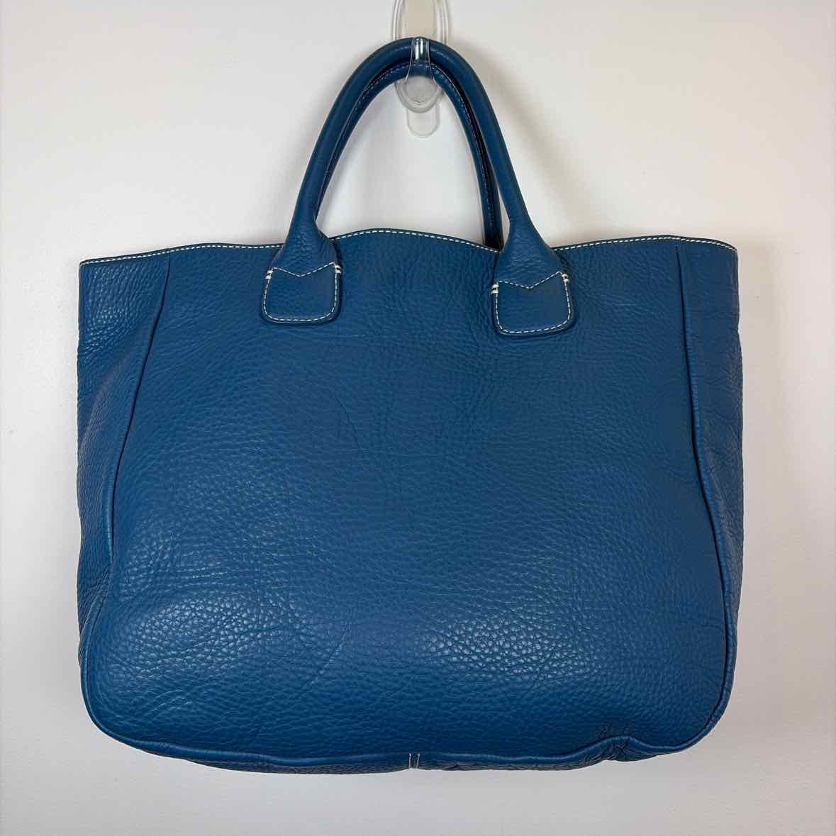 Pre-Owned Ann Taylor Blue Leather Handbag