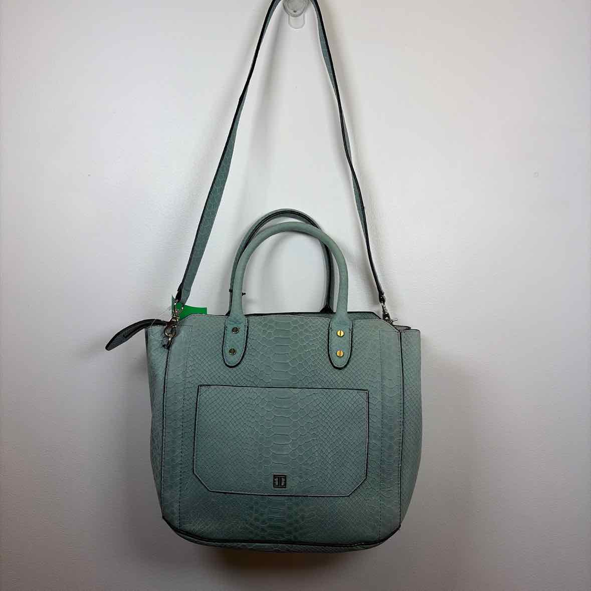 Pre-Owned Ivanka Trump Teal Leather Handbag