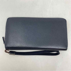 Pre-Owned RFID Blocking Black Leather Wristlet