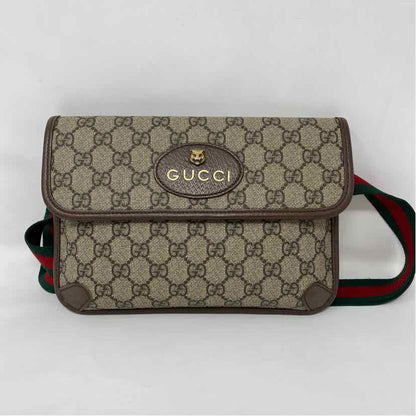Pre-Owned Gucci Monogram Calf Hair Designer Handbag
