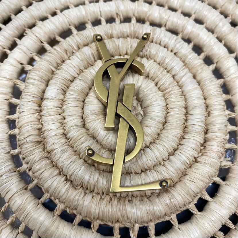 Pre-Owned Saint Laurent Straw Straw Designer Handbag