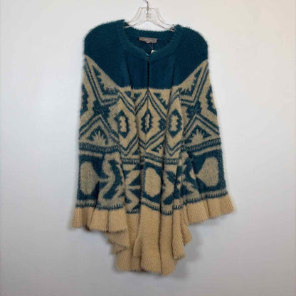 Pre-Owned Size XL Cobble Lane Tan Multi Sweater