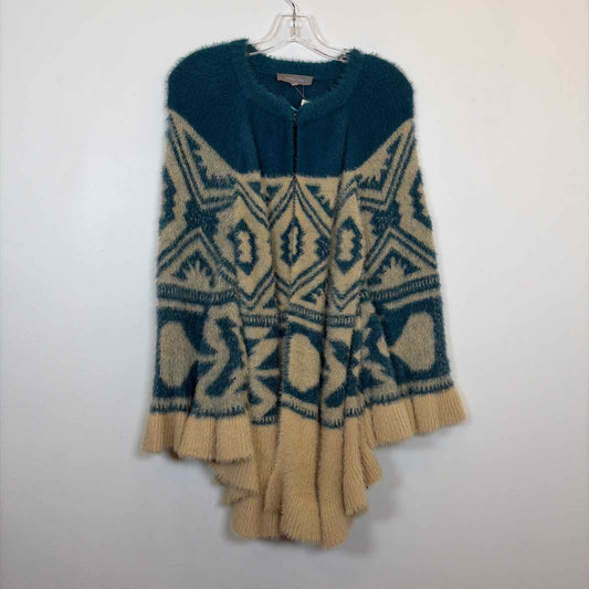 Pre-Owned Size XL Cobble Lane Tan Multi Sweater