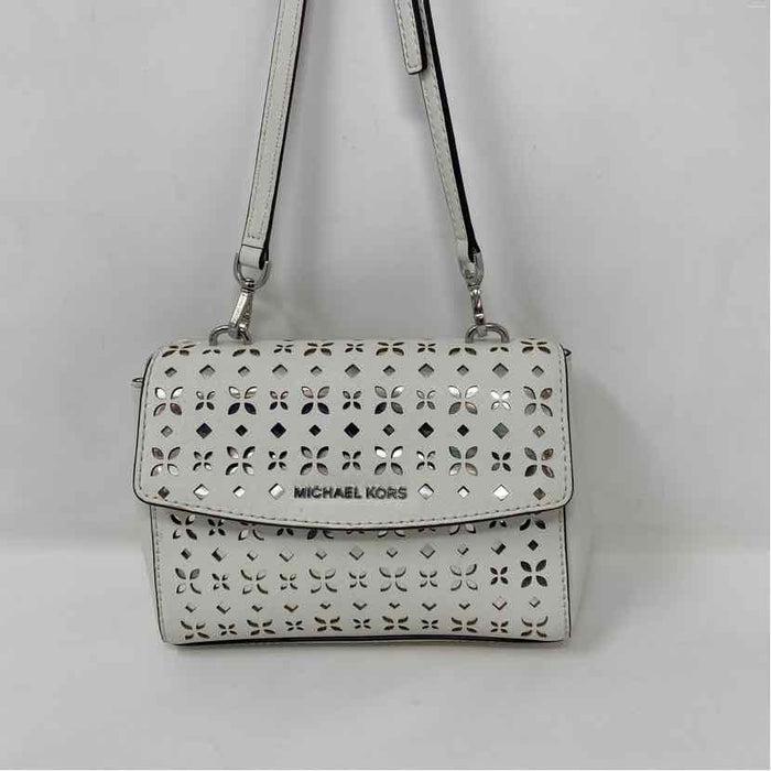 Pre-Owned Michael Kors White Multi Canvas Handbag