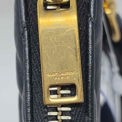Pre-Owned Saint Laurent Black Leather Designer Handbag
