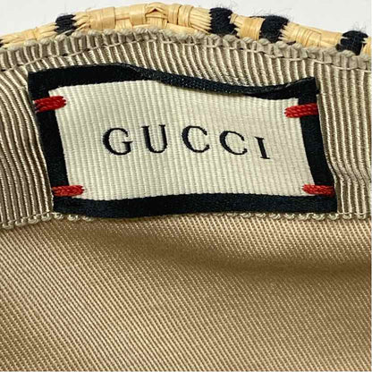 Pre-Owned Gucci Straw Straw Designer Hats