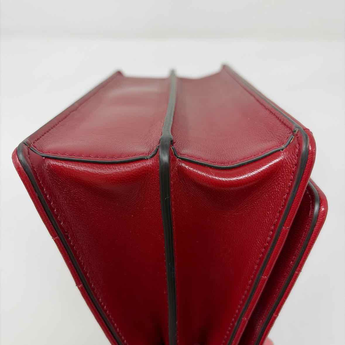 Pre-Owned Jimmy Choo Red Leather Designer Handbag