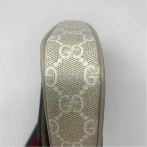 Pre-Owned Gucci Cream Canvas Designer Handbag