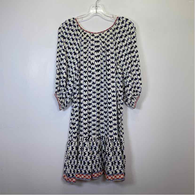 Pre-Owned Size S Max Studio Blue Print Casual Dress