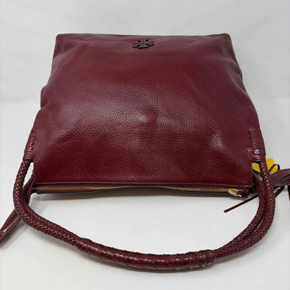 Pre-Owned Tory Burch Burgundy Leather Handbag