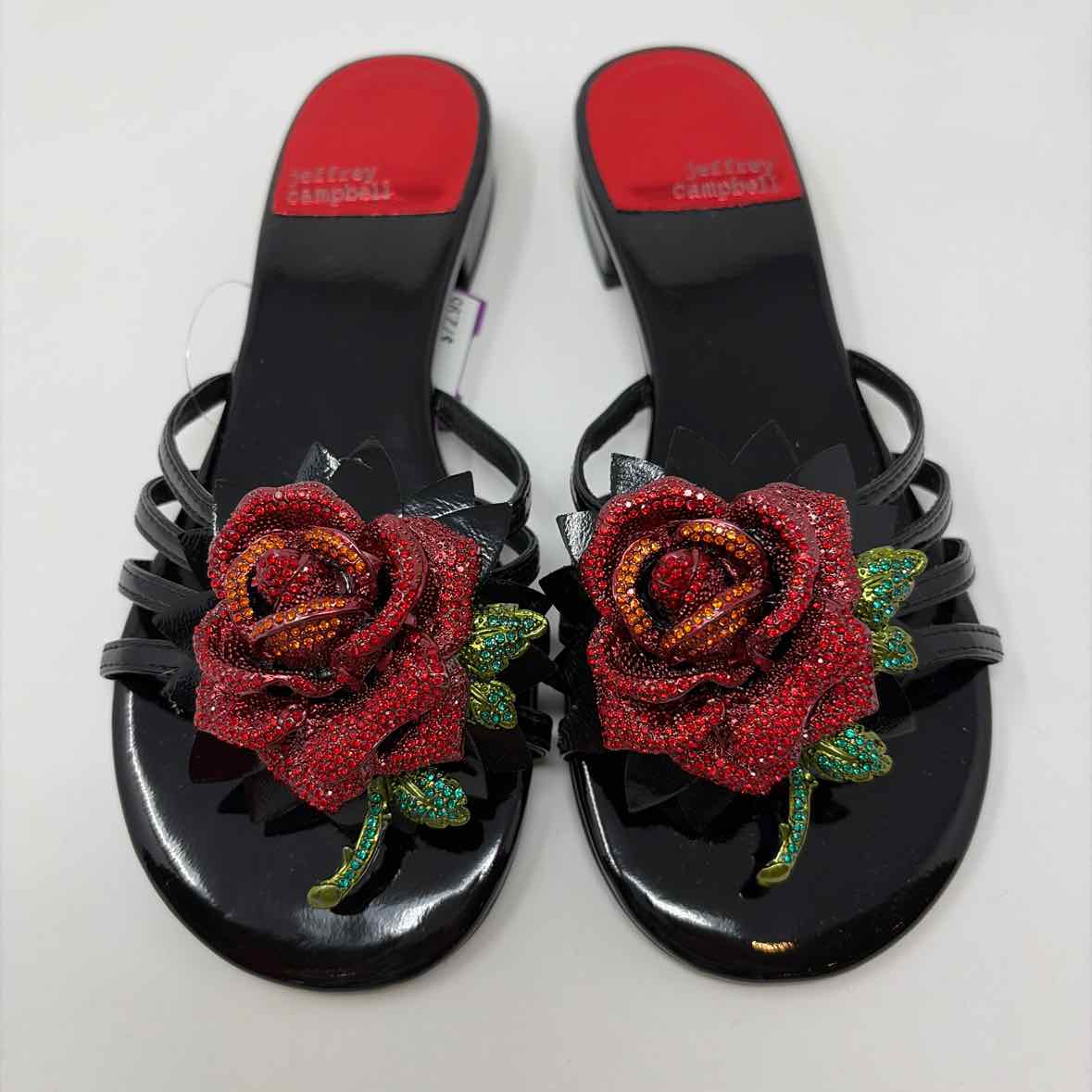 Pre-Owned Shoe Size 5.5 Jeffery Campbell Black/Red Sandals