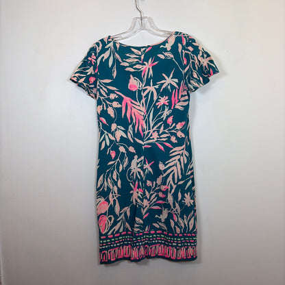Pre-Owned Size XS Lilly Pulitzer Teal Multi Casual Dress