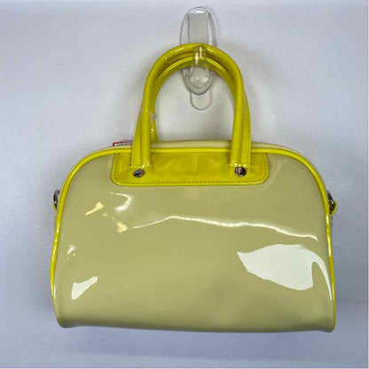 Pre-Owned Adidas Yellow Vinyl Handbag