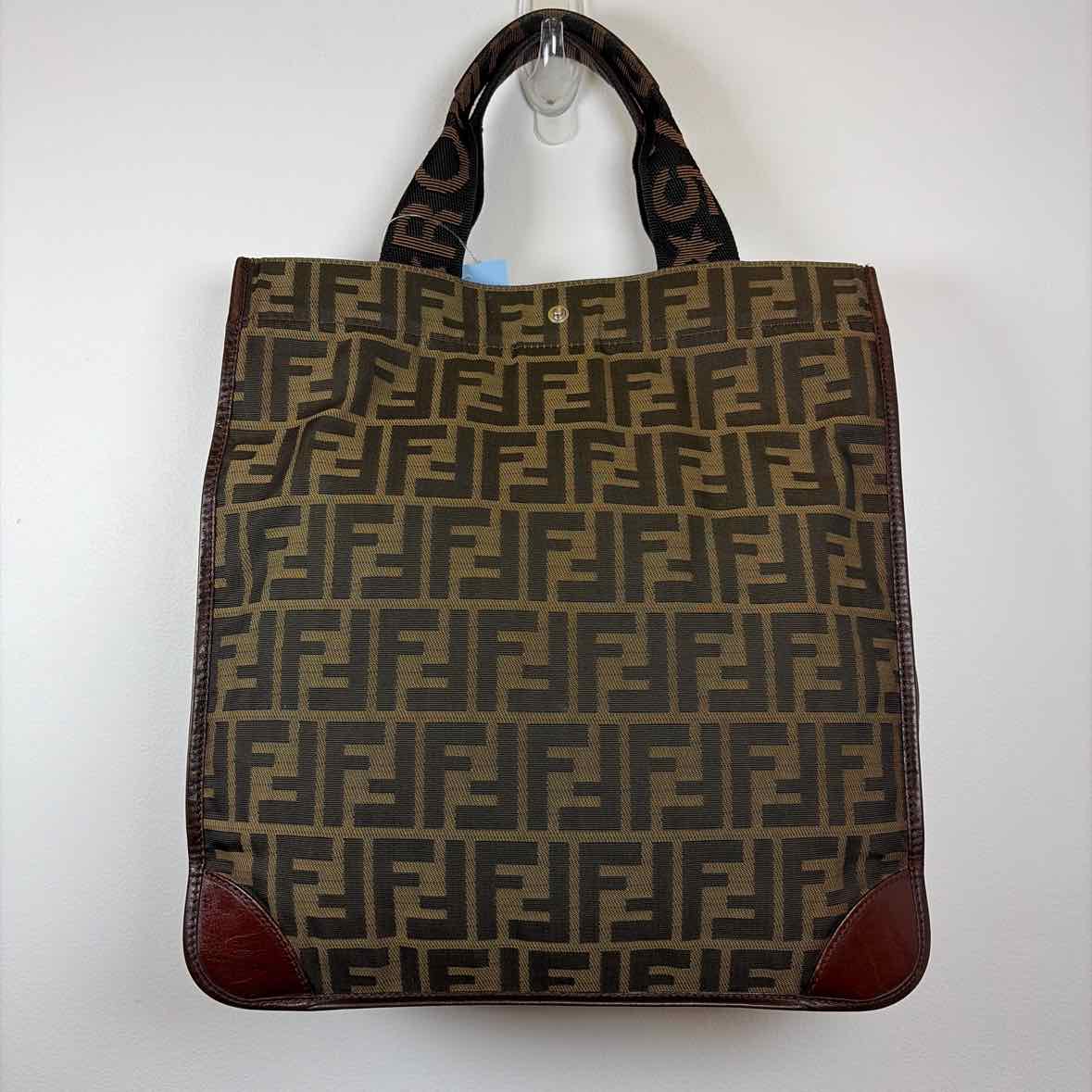 Pre-Owned Fendi Monogram Canvas Designer Handbag
