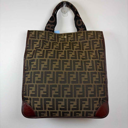 Pre-Owned Fendi Monogram Canvas Designer Handbag