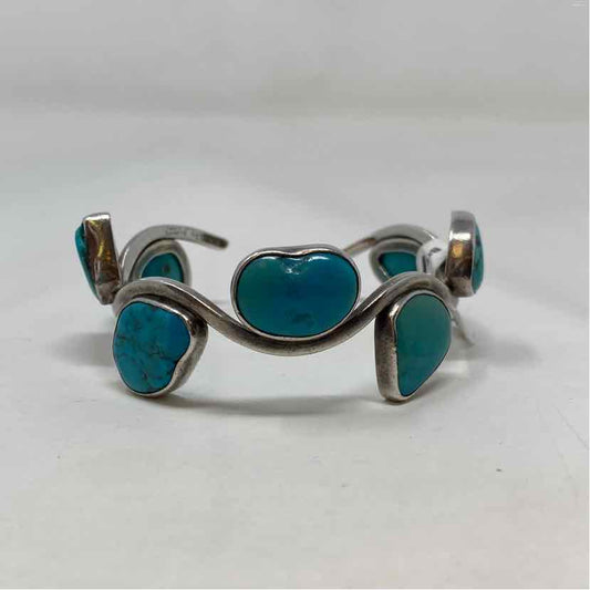 Pre-Owned Charles Albert Turquoise Sterling Bracelet