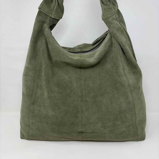 Pre-Owned TOPSHOP Green Suede Handbag
