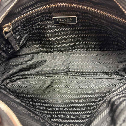 Pre-Owned Prada Black Nylon Designer Handbag