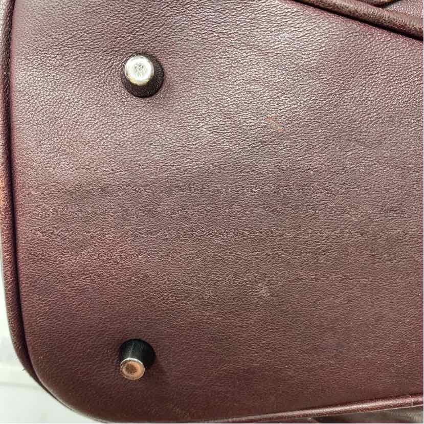 Pre-Owned Burberry Plum Leather Designer Handbag