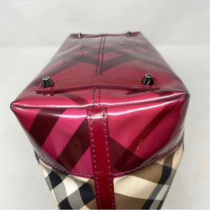 Pre-Owned Burberry Plaid Canvas Designer Handbag