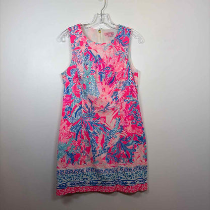 Pre-Owned Size 6/M Lilly Pulitzer Pink Multi Casual Dress