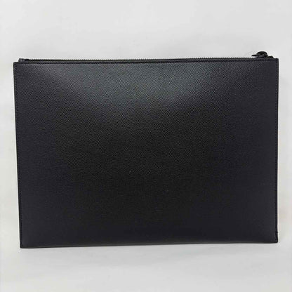 Pre-Owned Saint Laurent Black Leather Designer Handbag