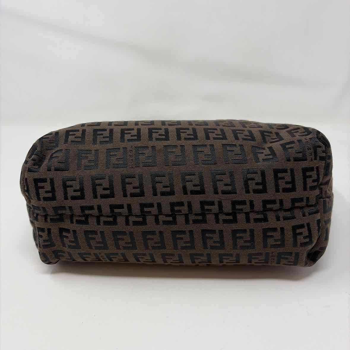 Pre-Owned Fendi Brown Fabric Designer Handbag
