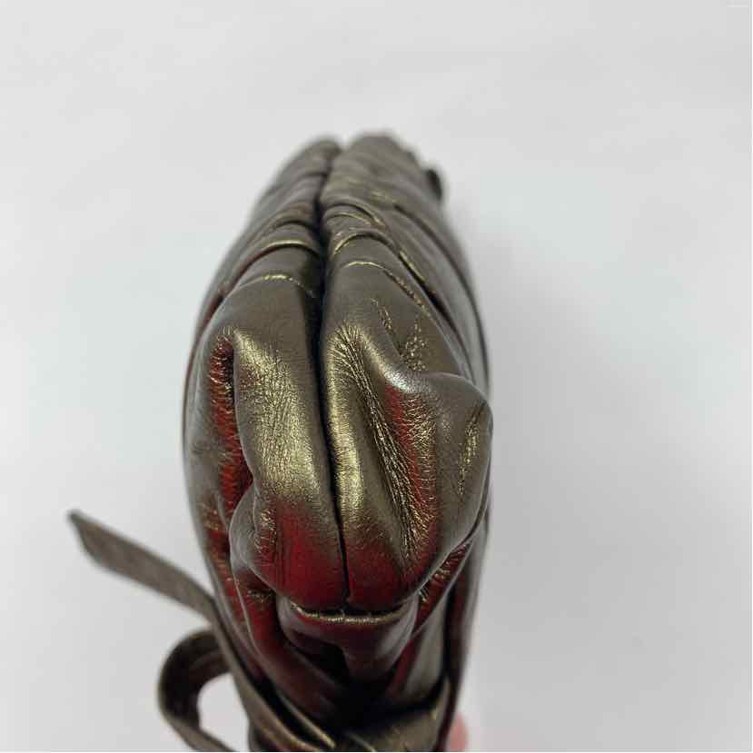 Pre-Owned Gucci Gunmetal Leather Designer Handbag