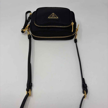 Pre-Owned Prada Black Nylon Designer Handbag