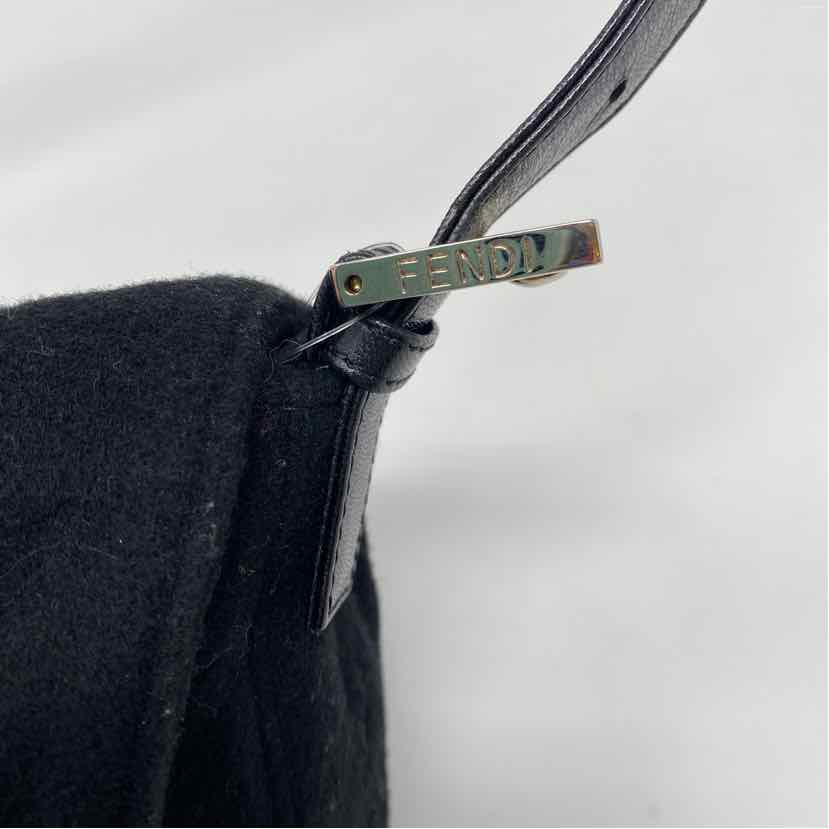 Pre-Owned Fendi Black Fabric Designer Handbag