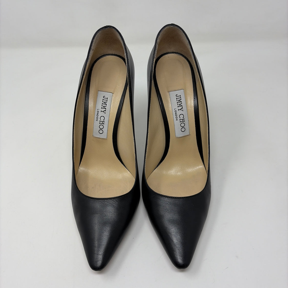Jimmy Choo Black Leather Shoe Size 8 Designer Shoes