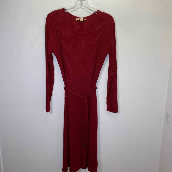 Pre-Owned Size L Michael Kors Burgundy Casual Dress